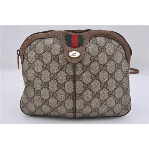 Authentic Vintage GUCCI GG Web Sherry Shoulder Crossbody Bag - Picture 10 of 13